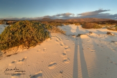 Morgensonne und Kalksand